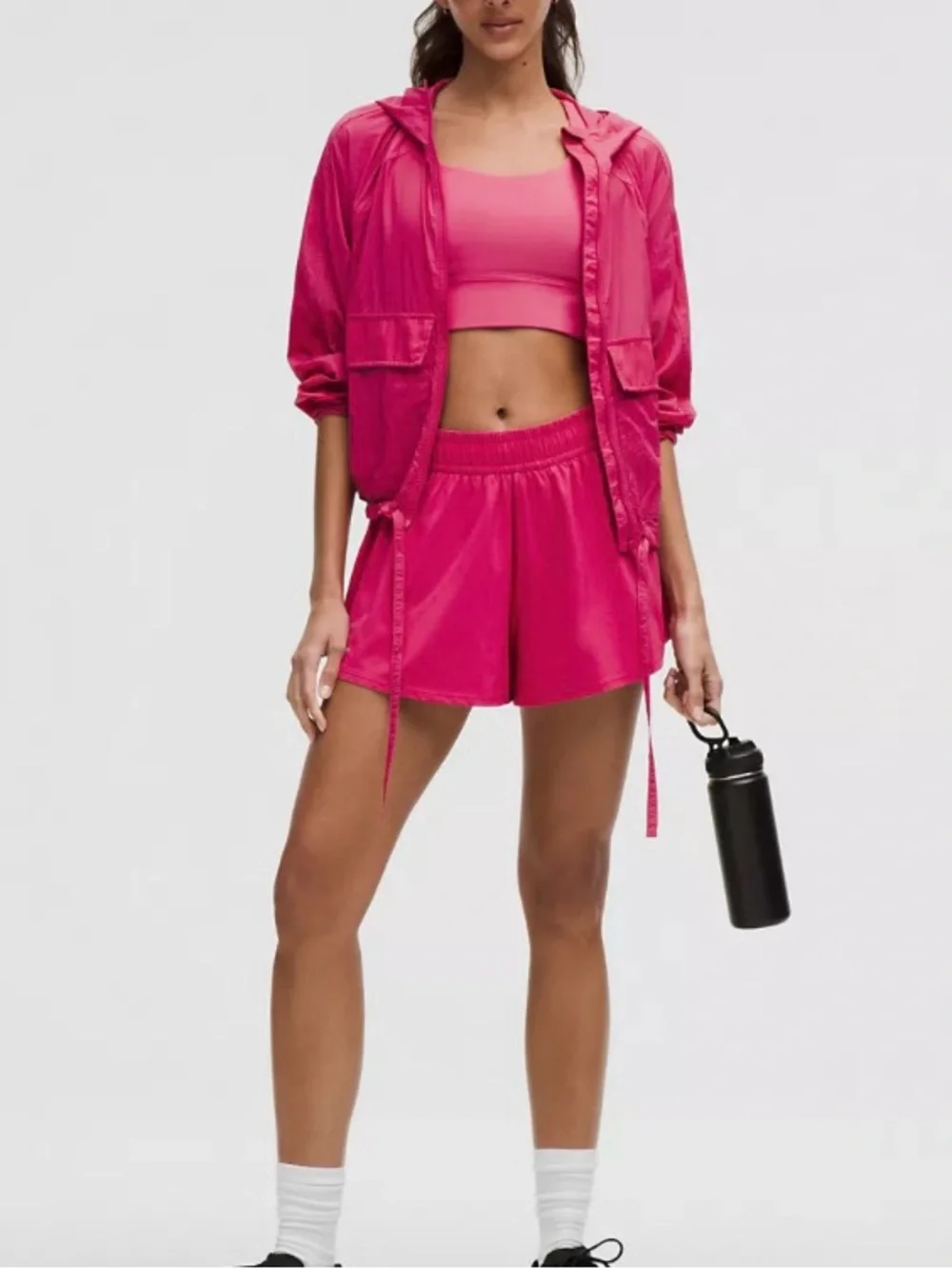 lululemon athletica Pace Crush High Rise Short 2.5” Bright Pink
